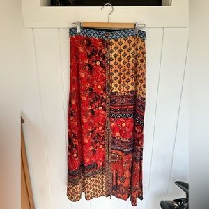 Boho maxi skirt